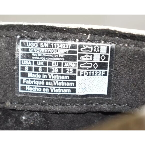 New! Ugg Ashton Tall Chelsea White Leather Size 8 1134937 DD437 - Picture 7 of 7